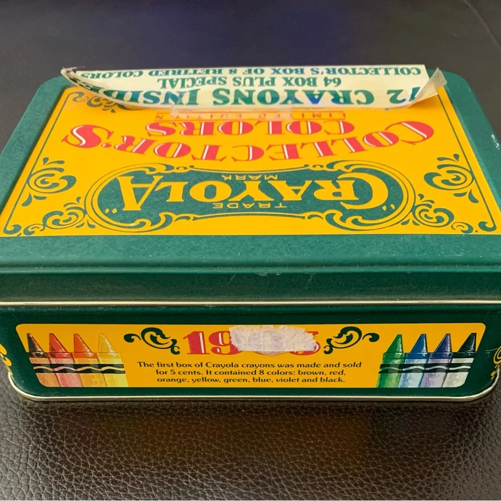 VTG Sealed Crayola 1990 Collectors Limited Edition Tin 72 Crayons incl. Retired